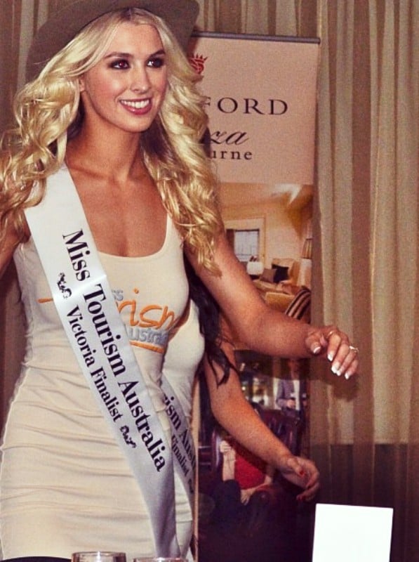 Alex Nation after becoming Miss Tourism Australia in 2013