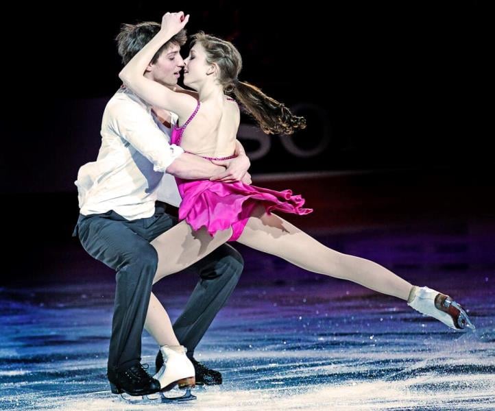 Alexandra Paul and Mitchell Islam during a performance