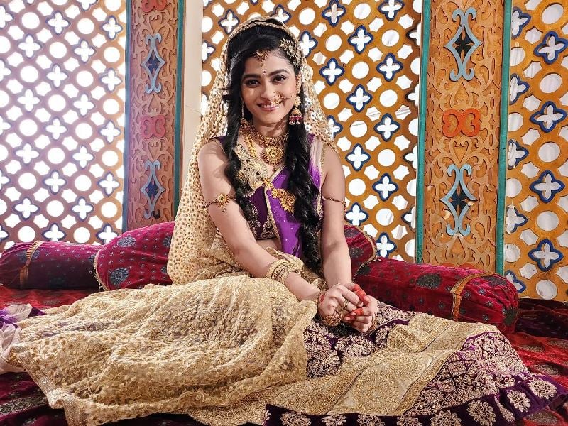 Aleya Ghosh as Satya Bhama in the T.V serial Radha Krishna