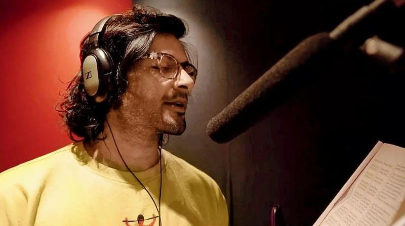 Ali Fazal during the dubbing session for the series