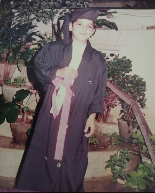 Ali Reza in his school days