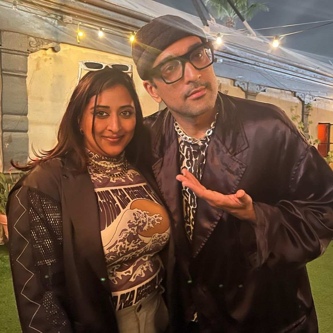 Ali Sethi with Raja Kumari (left) after his performance at Coachella 2023