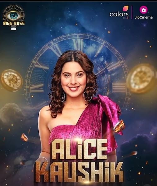 Alice Kaushik on the poster of Bigg Boss 18