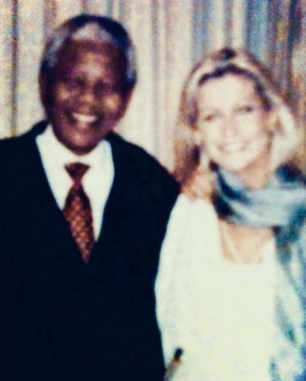 Alison Doody with Nelson Mandela