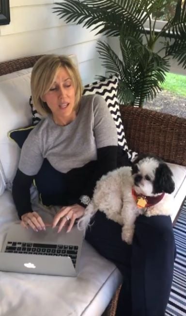 Alisyn Camerota with her dog Tula