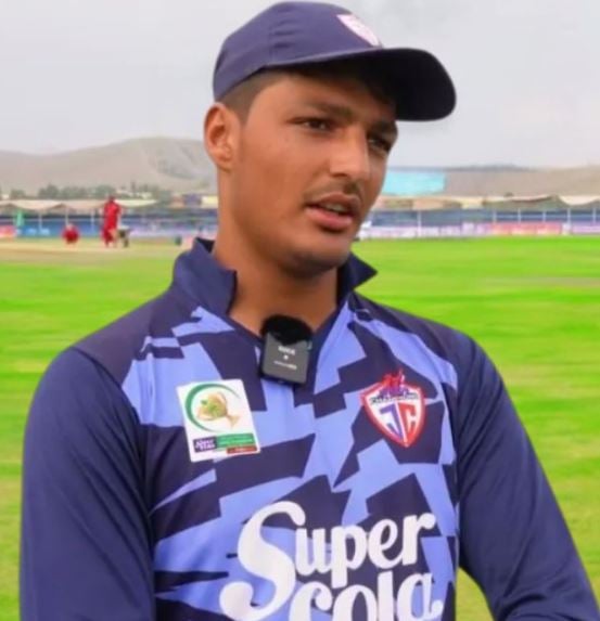 Allah Ghazanfar when he played Under-16 cricket