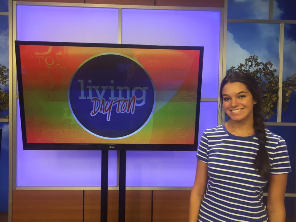 Ally Lewber as a production intern at WDTN-TV