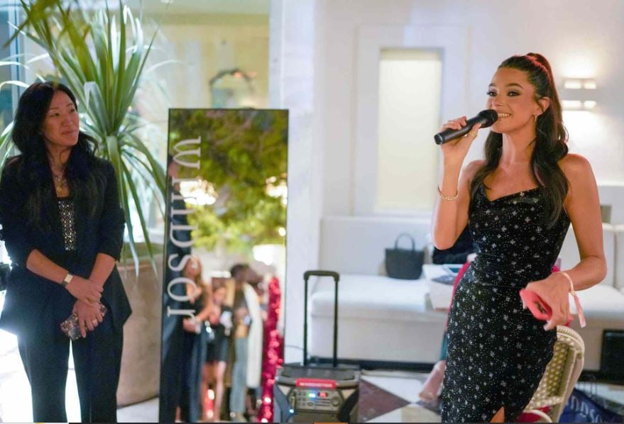 Ally Lewber during the Windsor event, one day after her boyfriend got arrested