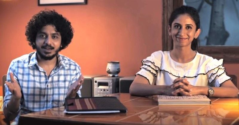 Alok Rajwade (left) in a still from the web series