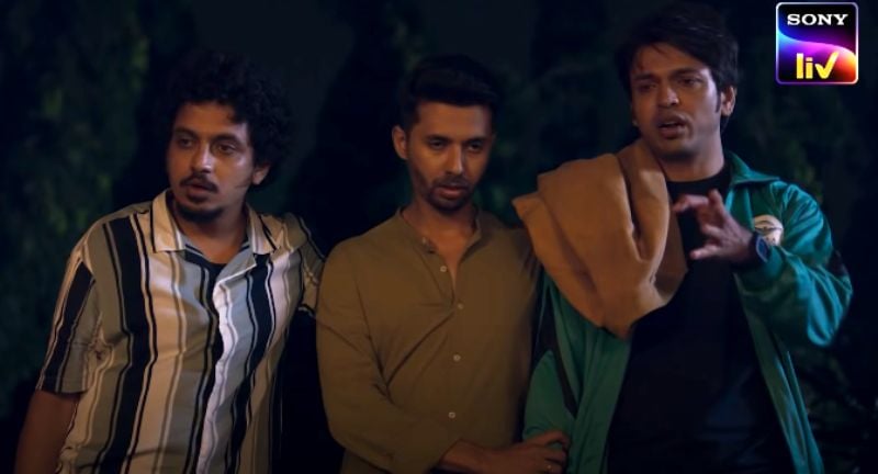 Alok Rajwade (left) in a still from the web series