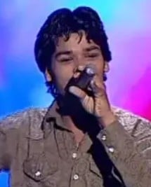 Altamash Faridi while singing in Sa Re Ga Ma Pa Singing Superstar in 2010