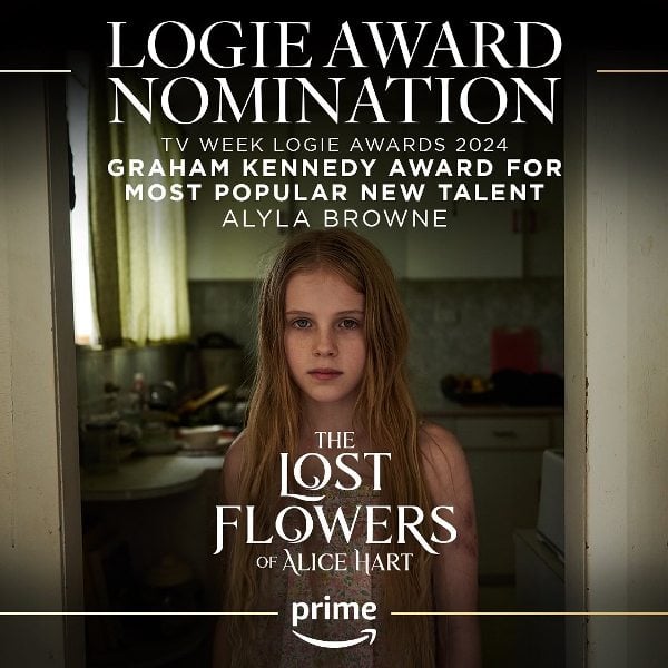 Alyla Browne nomination poster for the Logie Awards