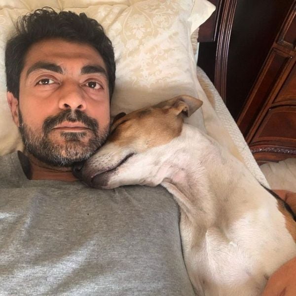 Alyy Khan with his pet Jools