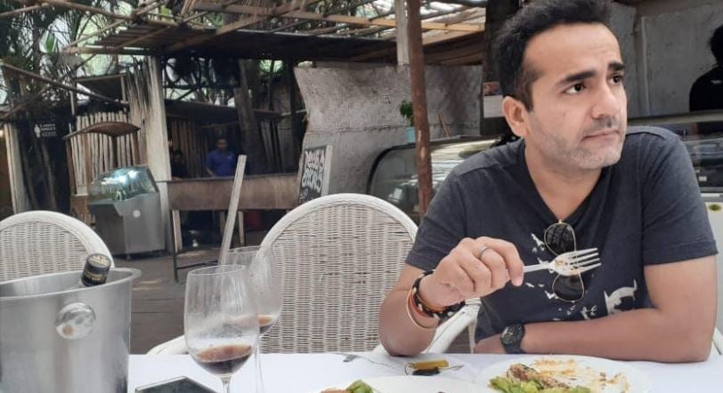 Aman Chopra at a restaurant