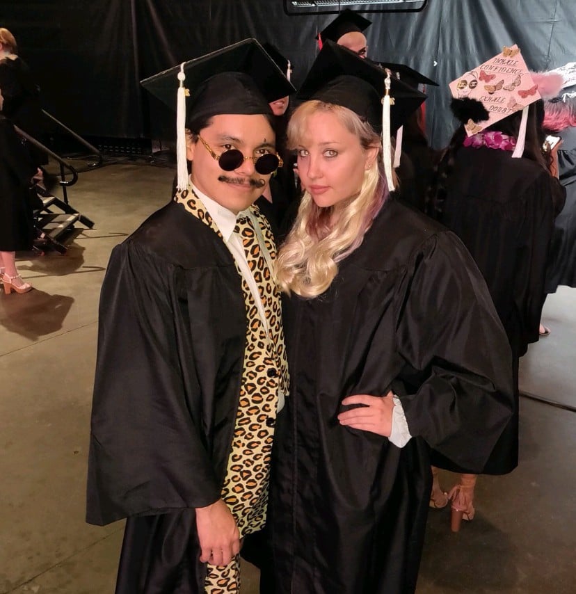Amanda Bynes, during her graduation day