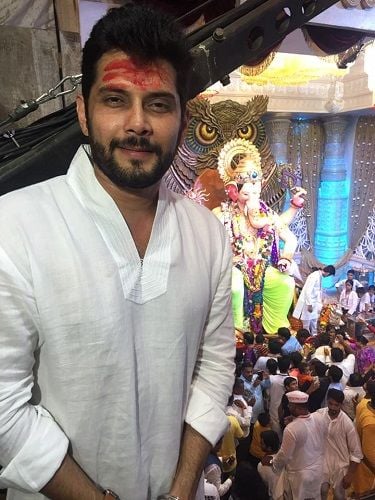 Amar Upadhyay during Ganesh Chaturthi