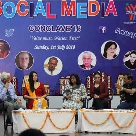 Amber Zaidi at Social Media Conclave