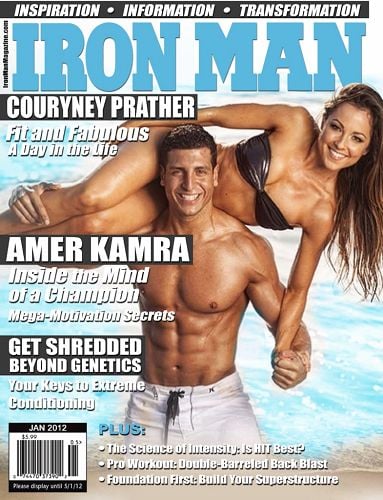 Amer Kamra featured on the cover of Iron Man magazine