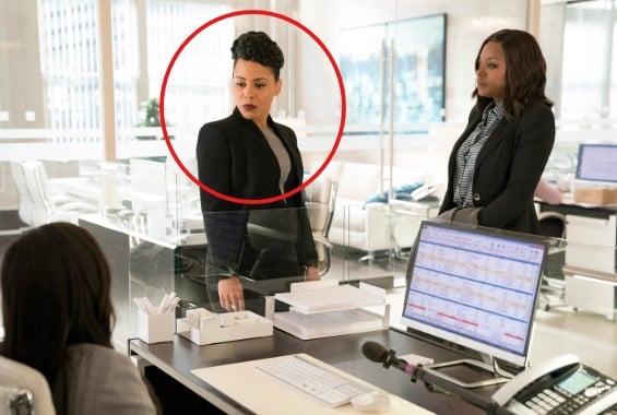 Amirah Vann in a still from the television series How to Get Away with Murder
