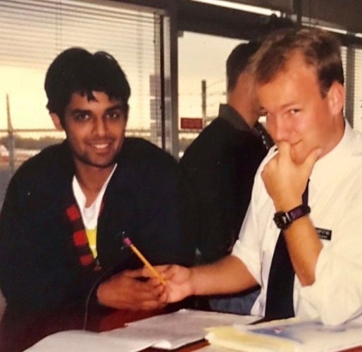 Amit Gaur during his aviation school days