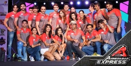 Amit Gaur with Ahmedabad Express team