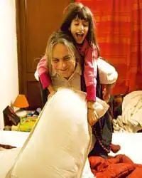 Amit Saigal with his daughter