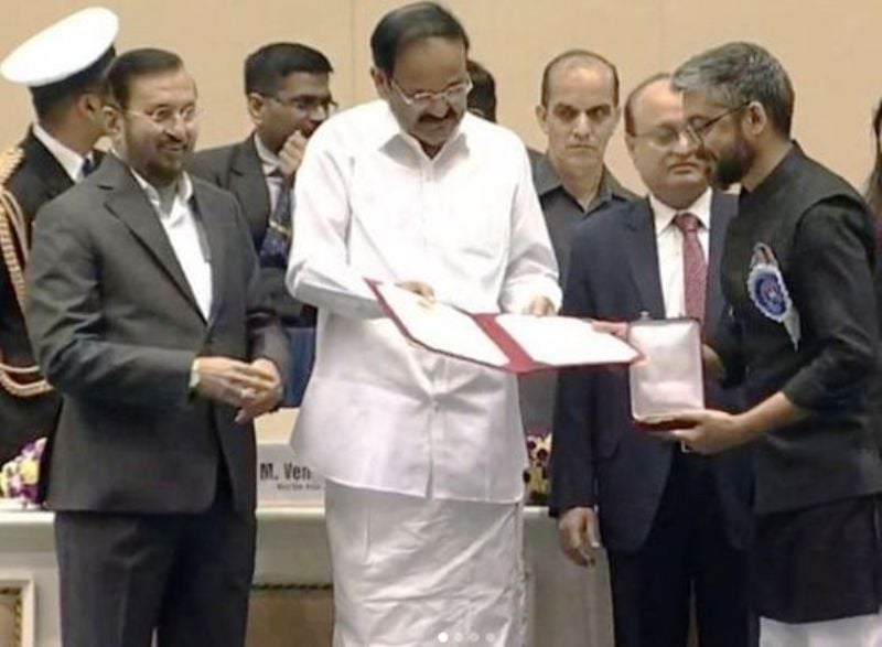Amit Sharma Receiving the National Award