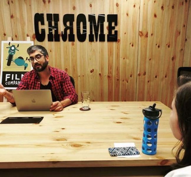 Amit Sharma at His Office