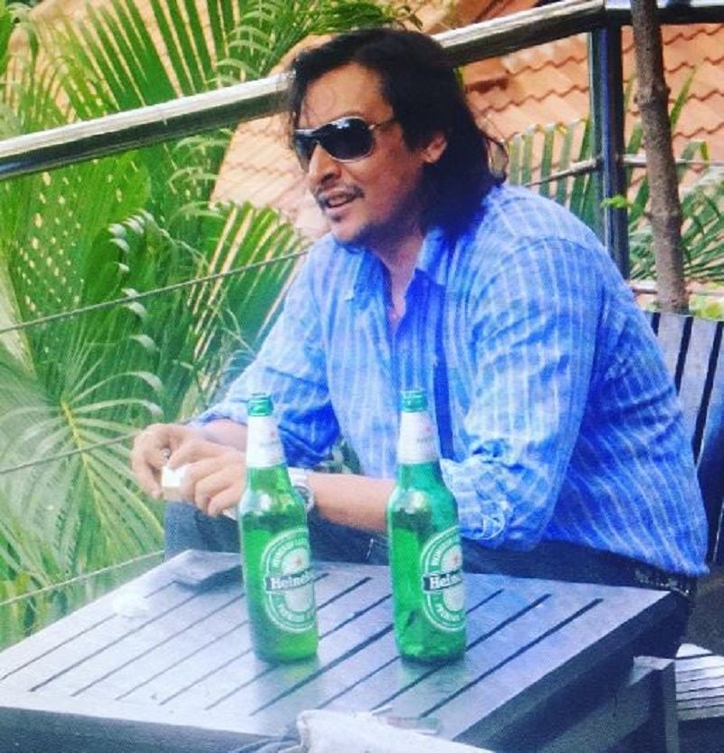 Amitabh Dayal enjoying beer