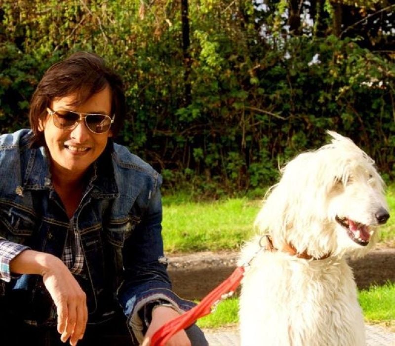 Amitabh Dayal with his pet dog