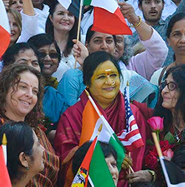 Amma Sri Karunamayi with her devotees in Canada