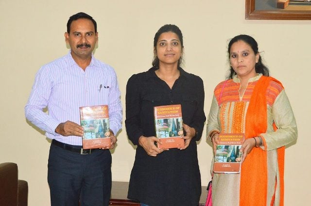 Amrapali Kata releasing Economics of Sanitation