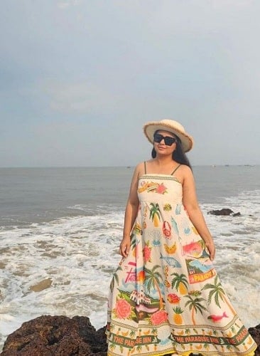 Amulya during her vacation