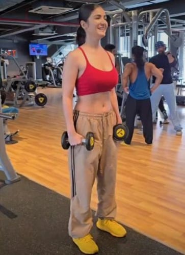 Amy Aela at a gym