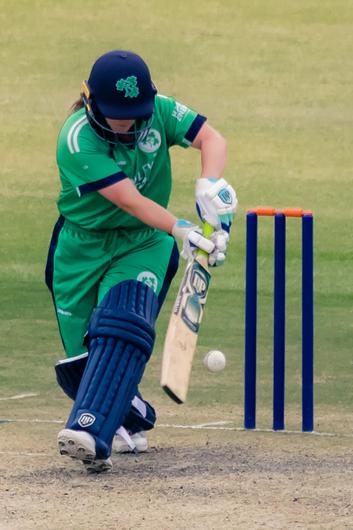 Amy Hunter during her inning