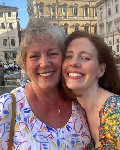 Amy Nuttall during a trip with her mother