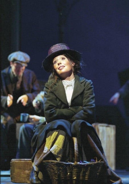 Amy Nuttall in a still from the show My Fair Lady