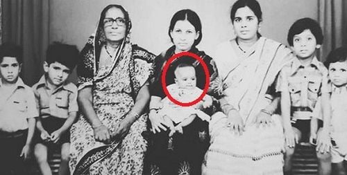 An Old Picture of Eijaz Khan With His Family