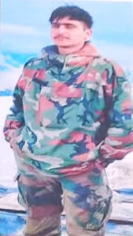 An alleged image of Nitin Fauji, an accused in Sukhdev Singh Gogamedi