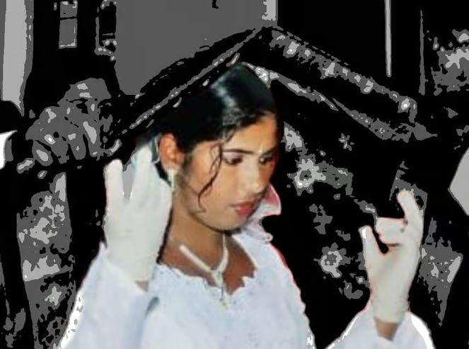 An alleged photo of Nimisha Priya during her wedding