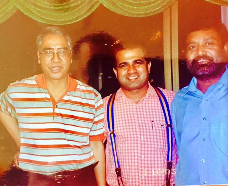 An old photo of Sher Bahadur Deuba (extreme left)