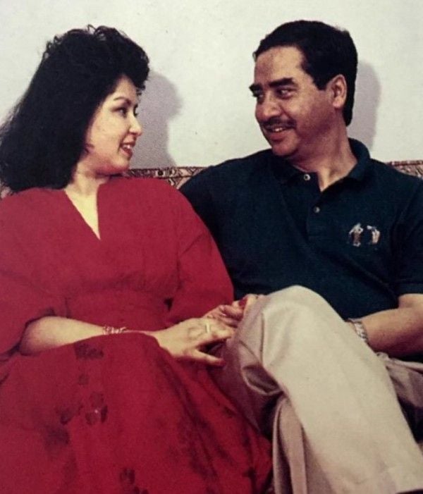 An old photo of Sher Bahadur Deuba with his wife, Arzu Singh Rana
