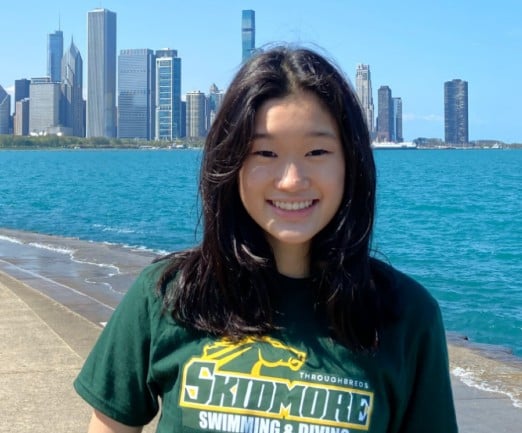 An old picture of Chloe Kim