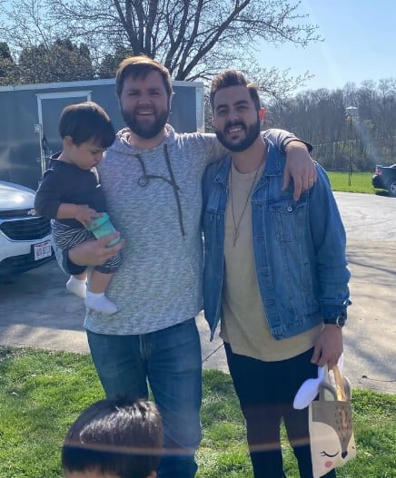 An old picture of Cory Bowman with J. D. Vance