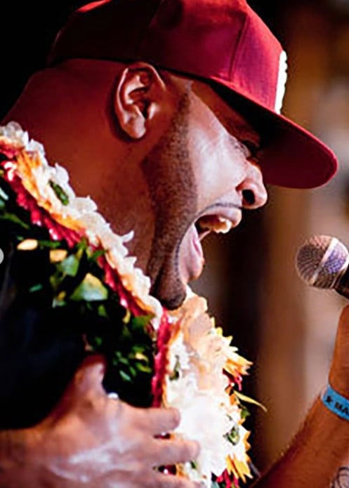 An old picture of George Veikoso