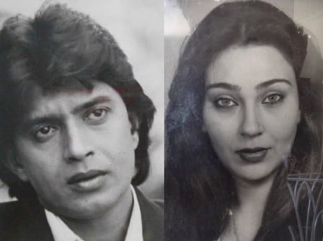 An old picture of Helena Luke and Mithun Chakraborty