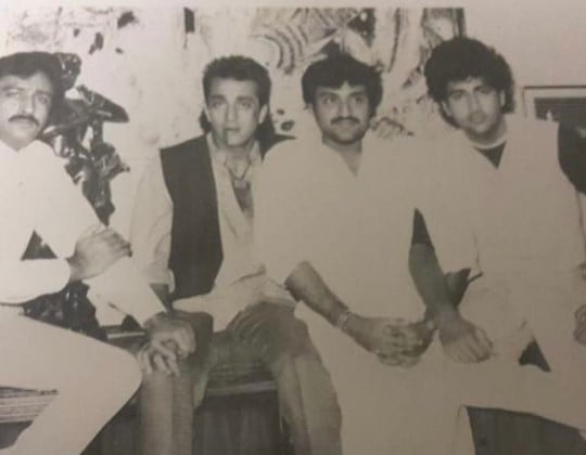 An old picture of Kunal Goswami (extreme right) with his co-stars