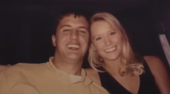 An old picture of Luke Bryan with Caroline Bryan