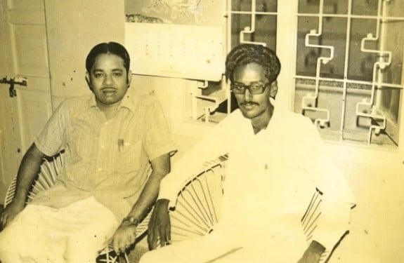 An old picture of Murasoli Maran when he was a journalist