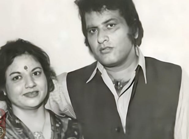 An old picture of Shashi Goswami with her husband